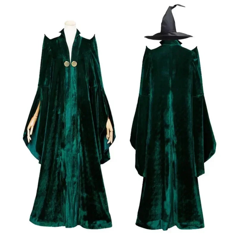 Anime Magic Academy Profesorka Minerva McGonagall Cosplay kostým Cloak Velvet Cosplay halloween kostým