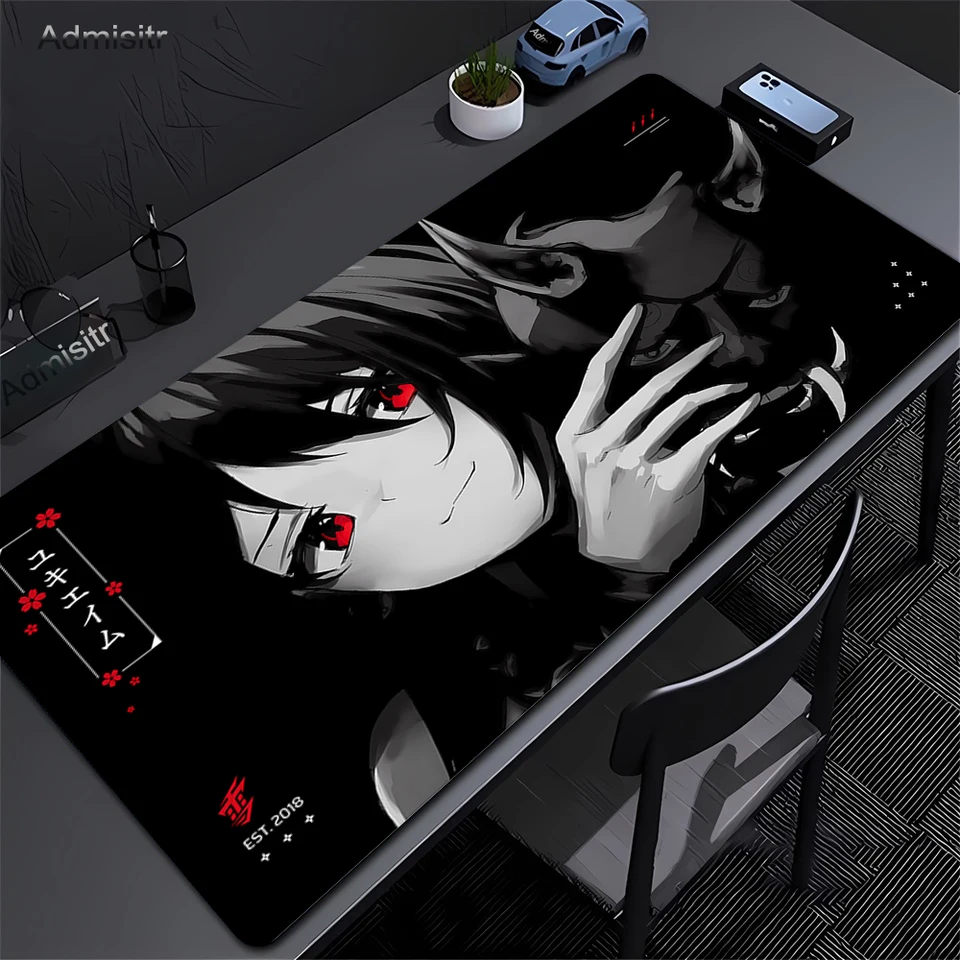 Anime Mask Girl Mouse Pad Pad Yuki Cieva herná rýchlosť myši MAT MAT Game Premium MousePad Gamer E-Sports Desk Desk Mat Klávesnica Matky