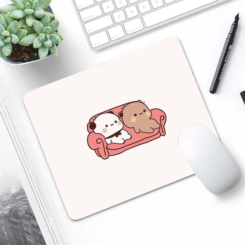 Anime mlieko Mocha medveď malú myšovú podložku herná klávesnica Mat MousePad Computer Computer Adsess Deskmat Mats Desk mausepad vankúšiky
