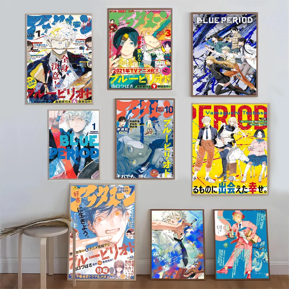 Anime modré obdobie Vintage plagáty lepivé retro kraft papierové nálepka pre domácich majstrov