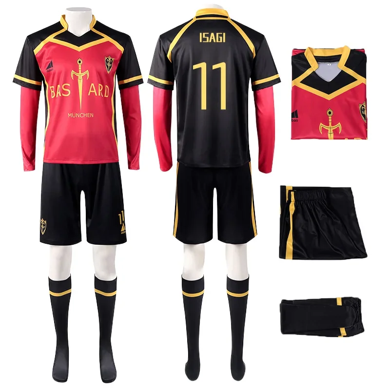 Anime modrý zámok cosplay cosplay kaiser ness Isagi Kurona hiori cosplay kostým parochňou parochňou dres bastard munchen výšivkovú futbalovú uniformu