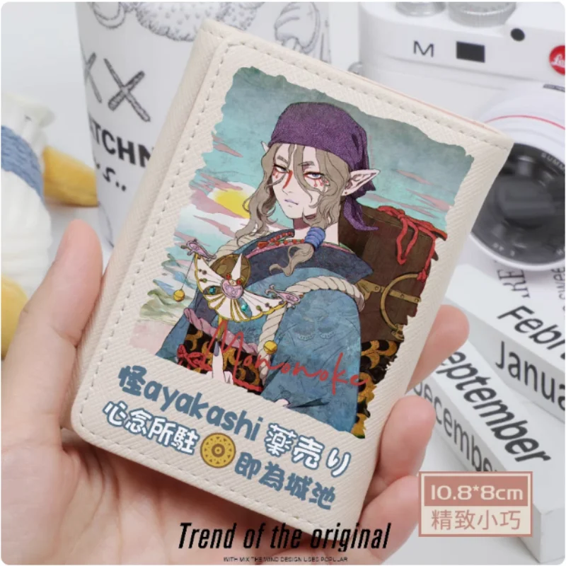 Anime mononoke módna peňaženka Pu kabelka držiteľ kariet Hasp Money Bag Cosplay Gift B1820