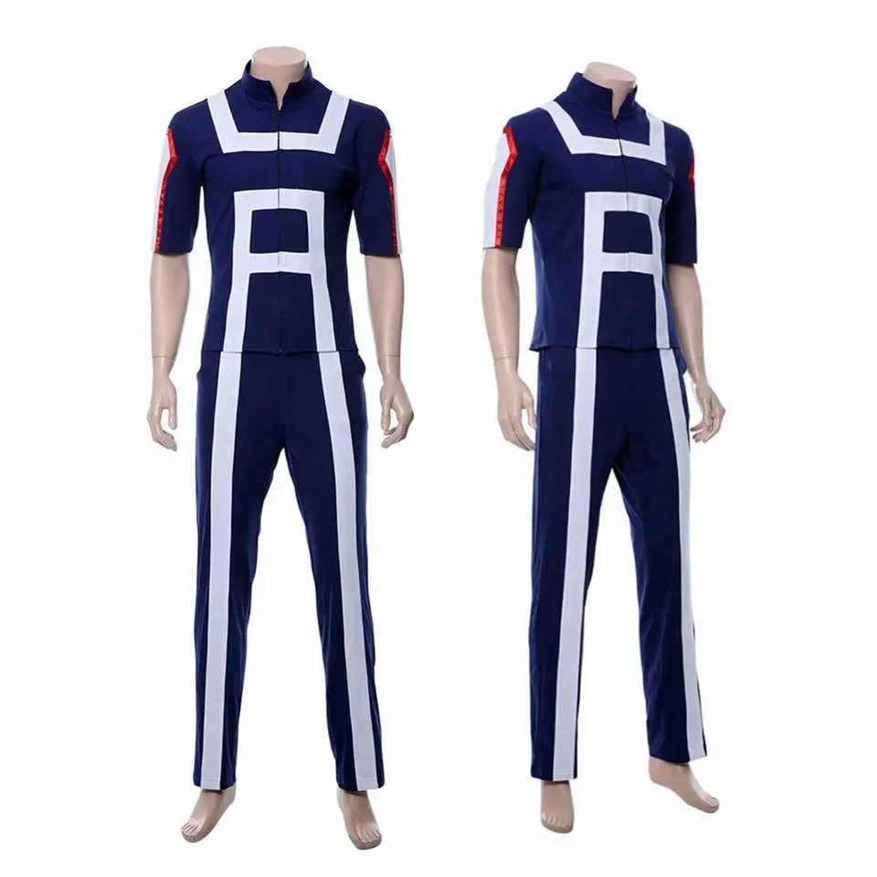 Anime My Hero Academia Boku No Hero Men Women School Uniform Gym Suit Tshirt Pants Midoriya Izuku Todoroki Sheuto Cosplay Costum