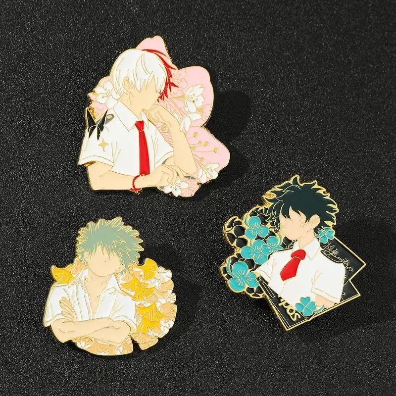 Anime My Hero Academia Brošor módne smaltované odznaky klopa pin bohovky brošne pre ženy mužov cosplay props šperky doplnky