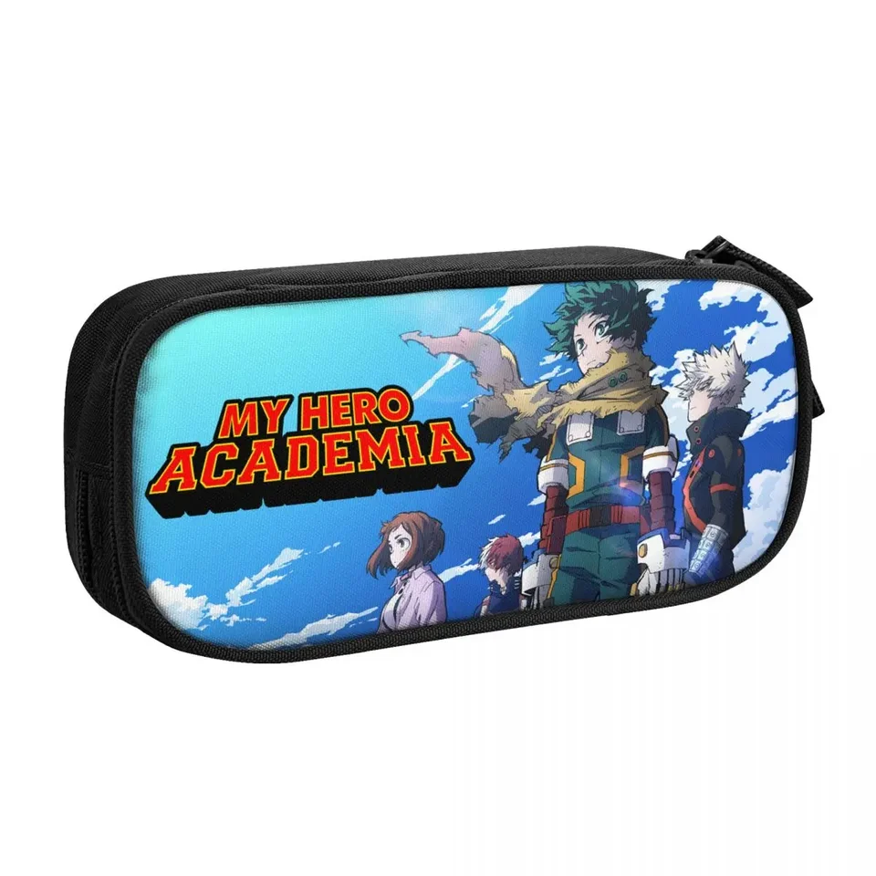 Anime My Hero Academia Veľká kapacita Penky Pen Case Office College School Veľký úložný vrecko Pase Drsen Box Organizátor