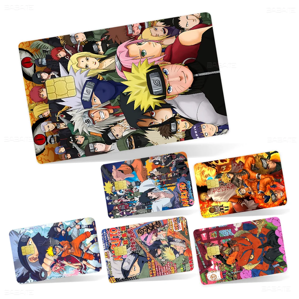 Anime N-Narutos Anime Cartoon Sticker Film Skin Skin For pre kreditnú kartu debetnú banku