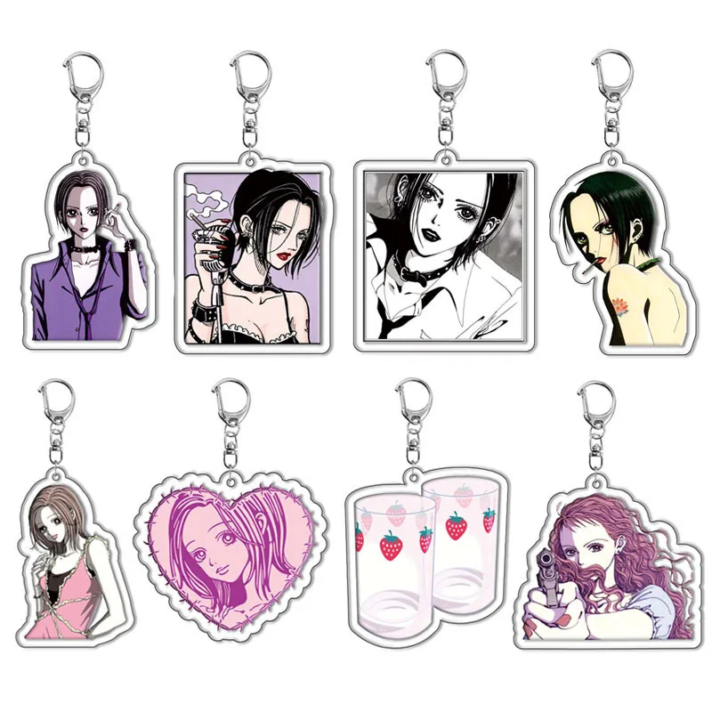 Anime Nana Manga Osaki Keychain Yazawa Serizawa postava Akrylová kľúče kľúče prsteň prsteň šperky darčeky taška prívesok karikatúra zbierka