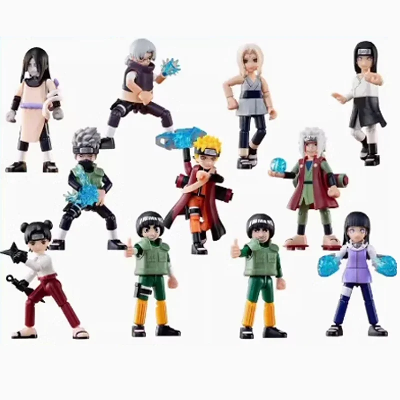 Anime Naruto Brick Man Toy Complete Set skrytý model Unboxing Potvrdenie modelu Druhé vydanie ornament model darček Periférne zariadenie