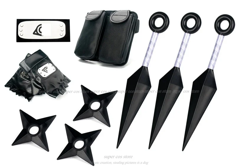 Anime narutoo kostýmy cosplay doplnky zbraň ninja bag kunai shuriken propatsuki kakashi akčná figúrka darček