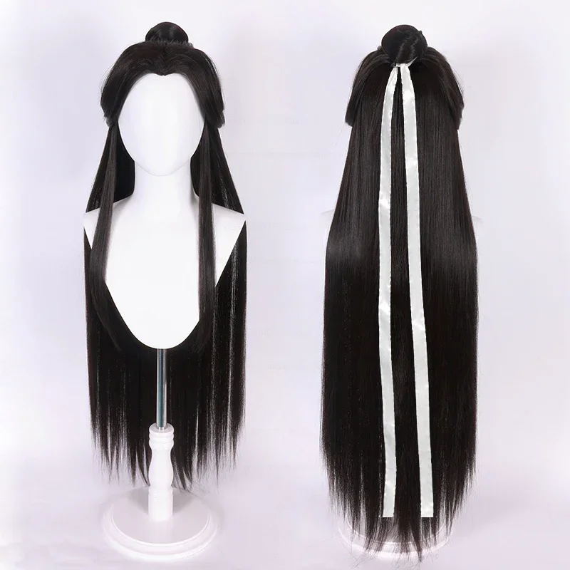 Anime Nebeské požehnanie Xie lian Čierne vlasy Tian Guan Ci Fu Hanfu Parochne Xielian Cosplay Wig Cawtree222