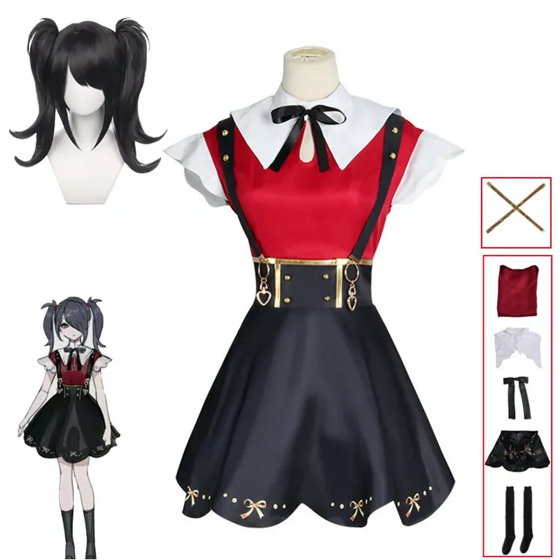 Anime Needy Girl predávkovanie ame-chan cosplay kostým dámske hry uniforma sukne šaty halloween karnevalové oblečenie