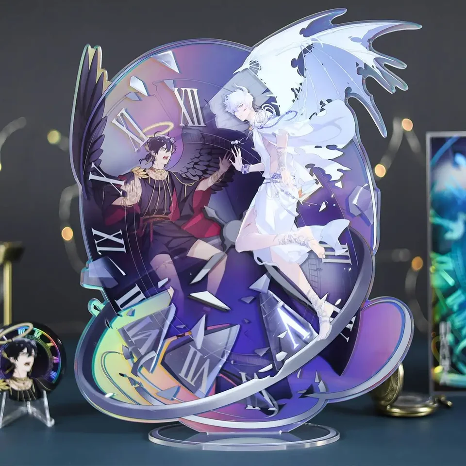 Anime odkaz kliknite na akrylový stojan model yi se lun wu akčná figúrka farebná tanečná hračka