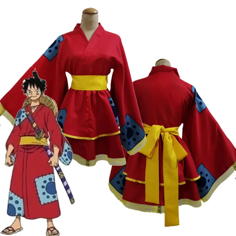 Anime One Cosplay Piece Luffy Nami Roronoa kostým lolita šaty kimono ženy Men pre dospelých Halloween Carnival Masguise Suit Ao