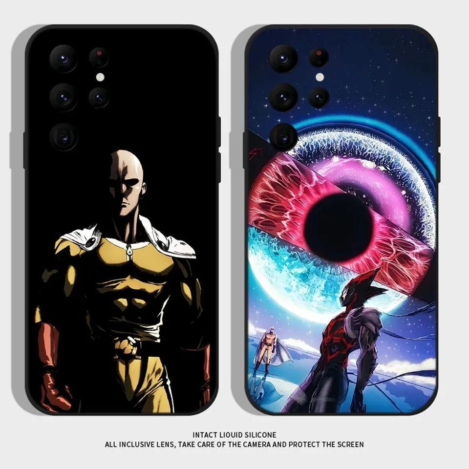 Anime One Punch Man Telefón puzdro pre Samsung S24, S22 Ultra, S20, S30 Plus, S22 Plus, S23, S30 Ultra 5G Silikónový kryt