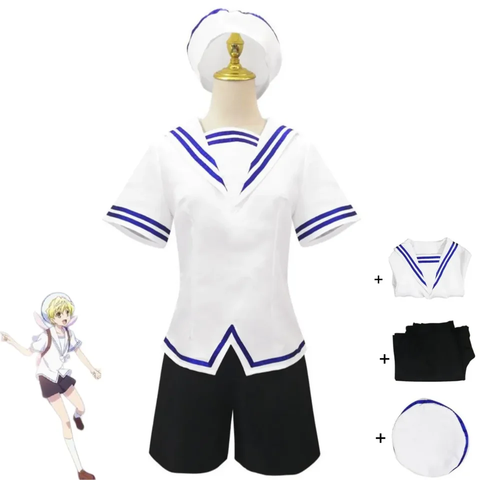 Anime ovocné košík soma momiji cosplay kostým japonský jk školské uniformy sukne sukňa klobúk dospelý žena Kawaii Campus Sailor Suit