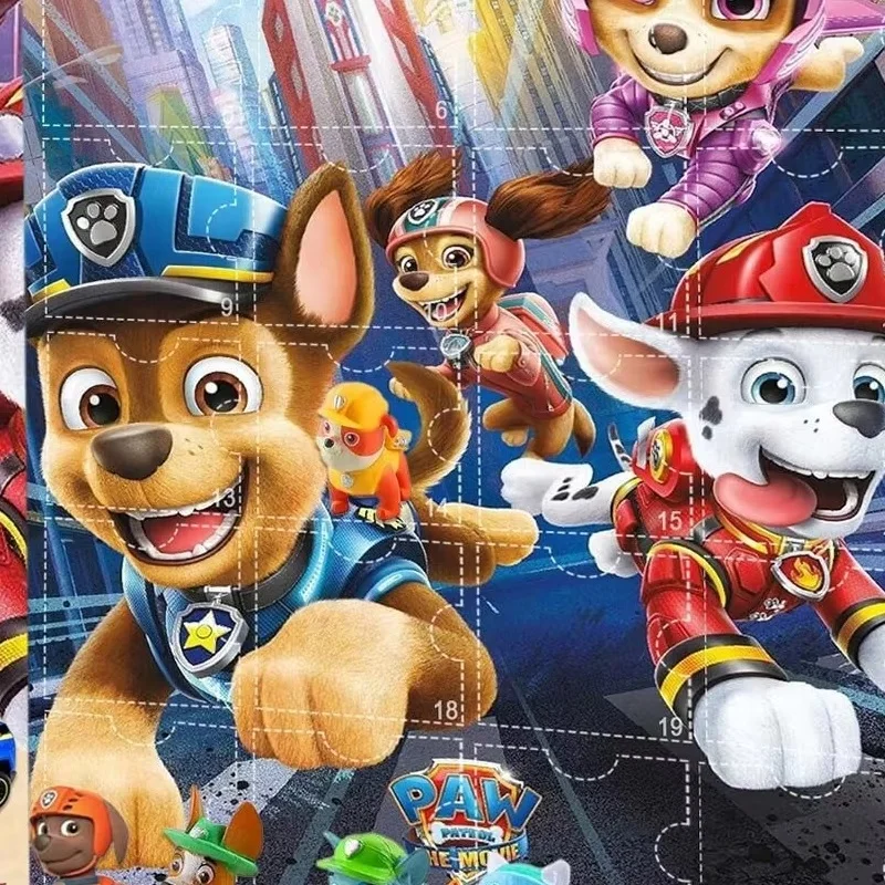 Anime Paw Patrol Dog Calendar Blind Box Advent s figúrkami odpočítavanie hračiek Zhromažďovanie vianočných darčekov pre detské hračky
