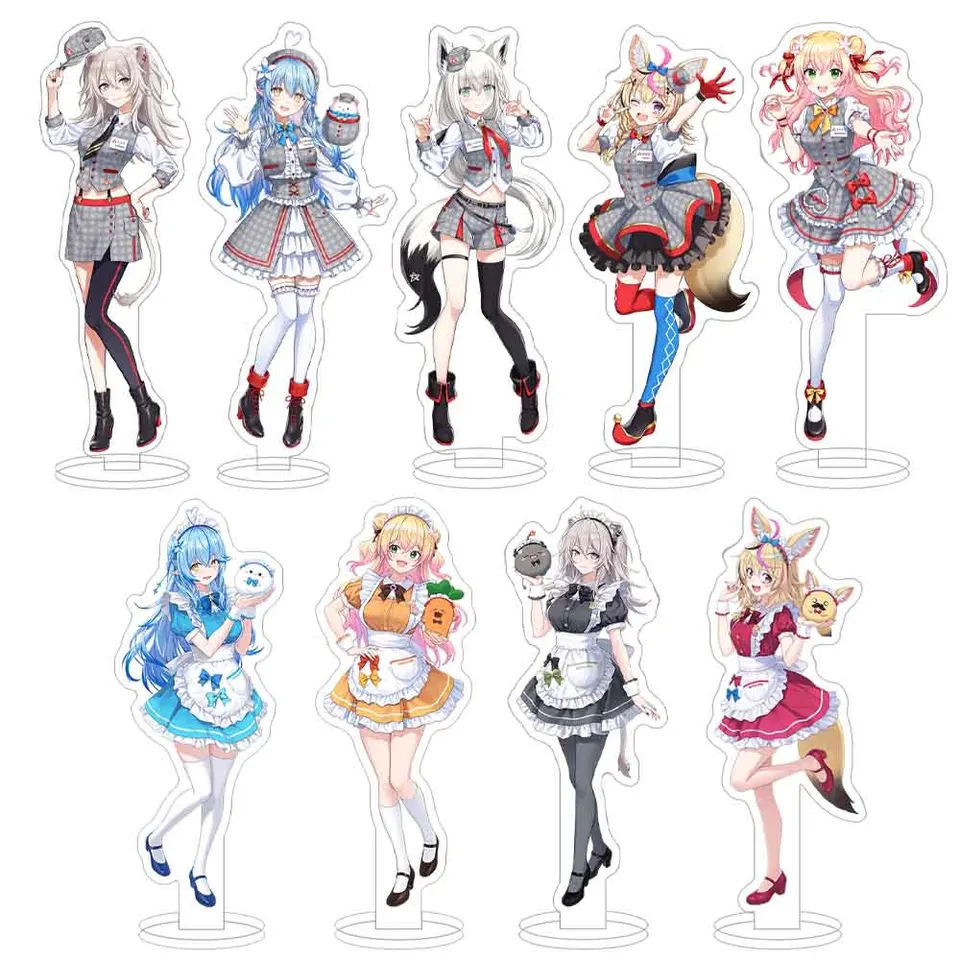 Anime Periférny obchod Nový Holol Acryl HD Figuar Stand USADA PEKora Rushia Hosimati Desktop Fans Fanúšikov