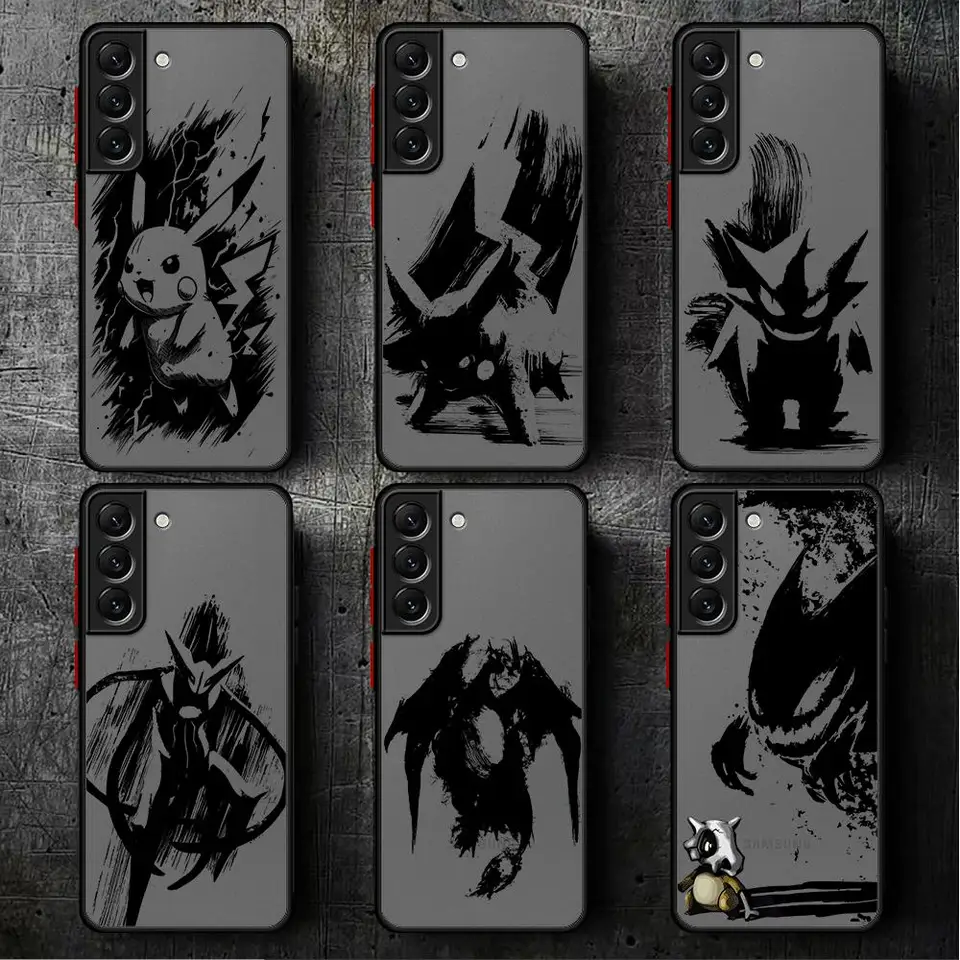 Anime Pokemon Case pre Samsung Galaxy S24 Ultra S23 Ultra S20 Fe S21 S22 Plus S10 S9 S23 5G Matte Cover