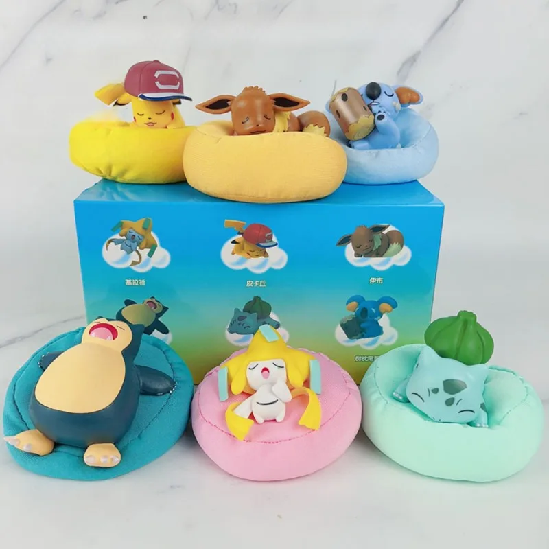 Anime Pokemon Figures Blind Box Hračky pre deti Ženy Muži Japonci Roztomilé domáce spálne ozdoby
