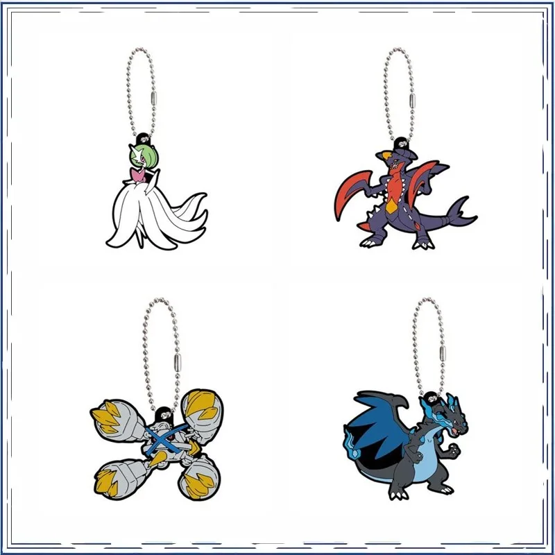 Anime Pokemon Pikachu Lucario Gengar Charizard Gashapon Key Buckle Vianočný darček alebo zbierka Originálne akčné figúrky modely hračky