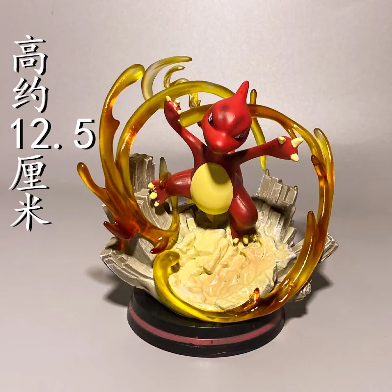 Anime Pokemon postava Charizard Squirtle Bulbasaur vulpix scény špeciálne efekty verzia figurínu hračky PVC Model Collection Dolls