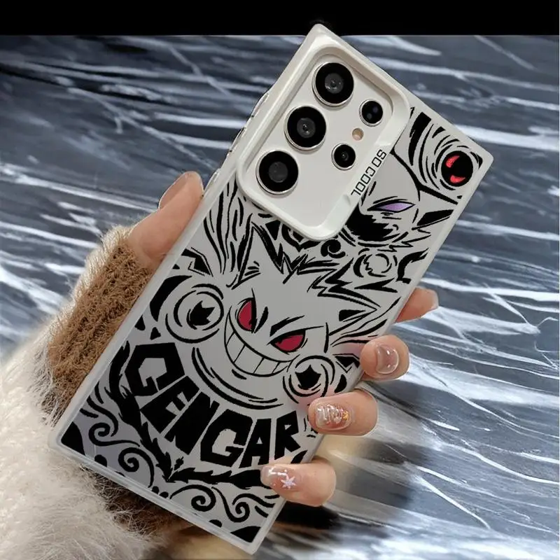 Anime Pokemons Gengar Cover Cover Puzdro pre telefón Samsung Galaxy S24ultra S23 Fe Poznámka 20 Ultra S20 S21 S22 Plus S20FE S23ultra 5G 5G