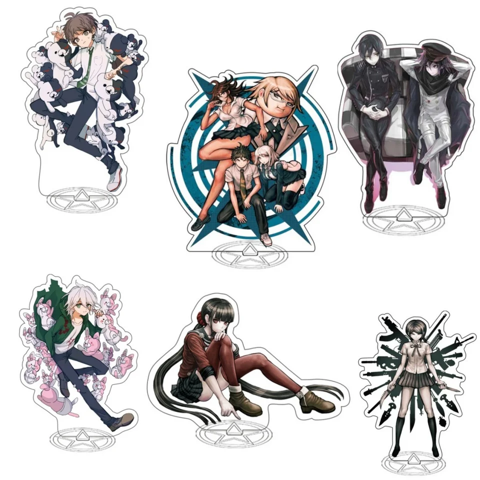 Anime postava Danganronpa v3 figurínový spúšťací spúšťací zmätok akrylový stojanový tanier Dislo Desto Dodáva stojaté znaky karikatúry Periférne darčeky