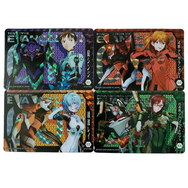 Anime postavy Flash karta Eva Ayanami rei Asuka Langley Produkčný model DIY Anime Periférne zbierky Darčeky pre priateľa