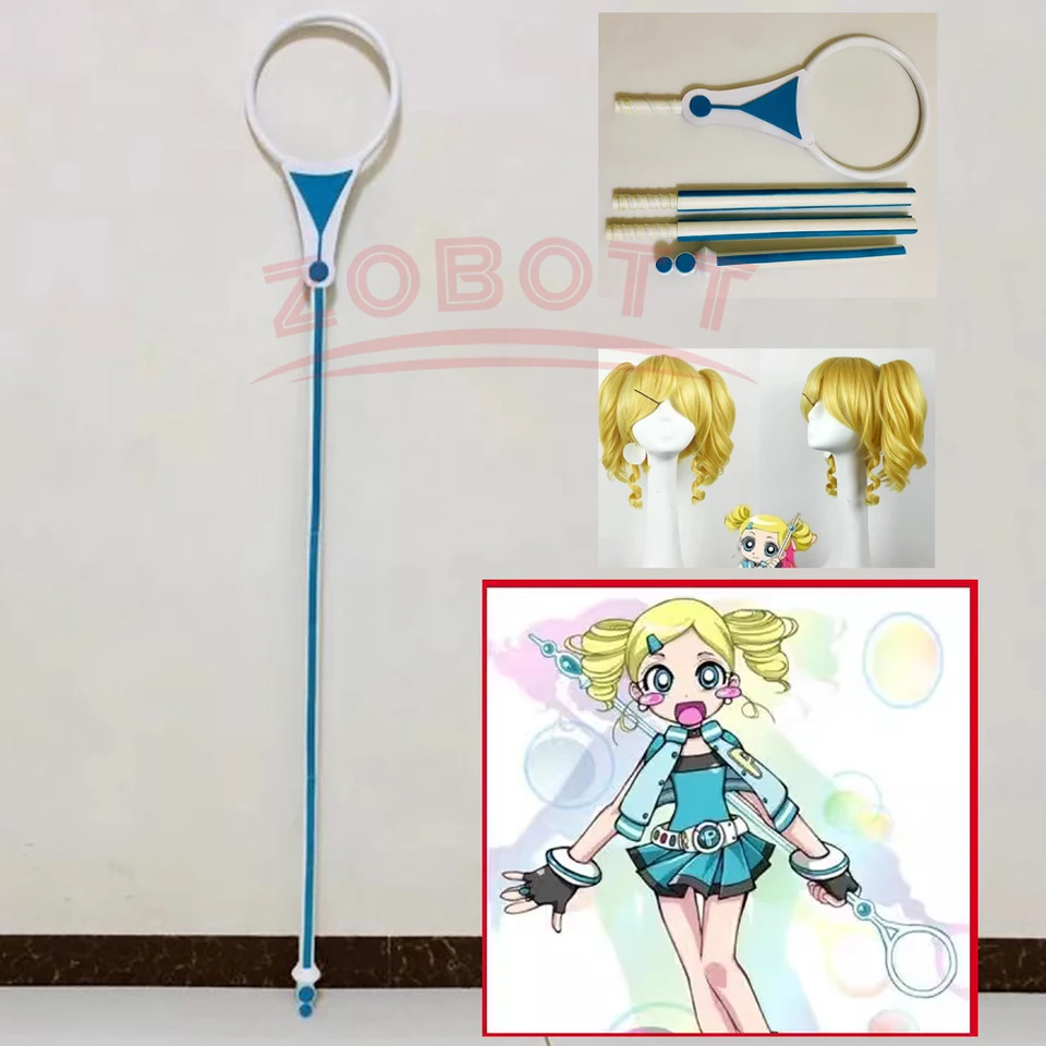 Anime Powerpuff Girls Cosplay prop party z Miyako gotokuji Rolling Bubbles Weapon Bubble Zamestnanci cosplay dĺžka 160 cm prop