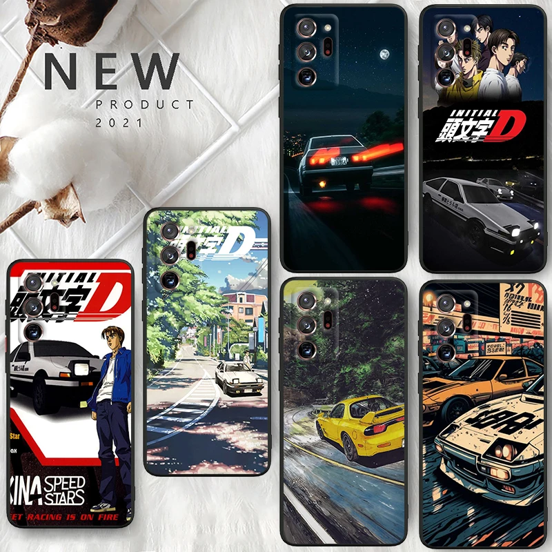 Anime počiatočné d pre Samsung A55 A35 A25 A15 A14 A73 A53 A13 A05S A03S A02S A71 A52 A32 čierny mäkký puzdro