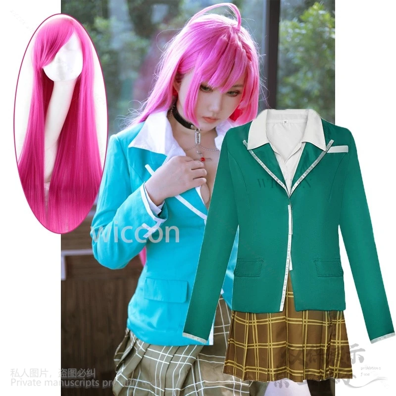 Anime Rosario do upíra cosplay Akashiya moka sexy halloweenský oblek kostým japonský jk školský uniforma sukňový kabát žena