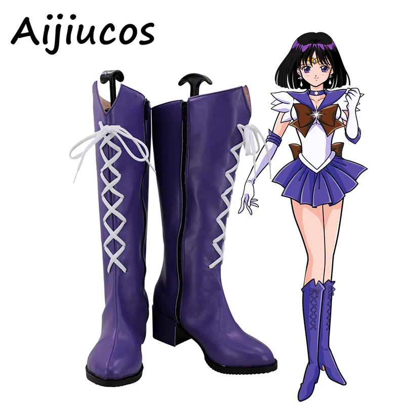 Anime Sailor Moon Tomoe Hotaru Cosplay topánky Halloween Party Artificial Leather Usagi Tsukino topánky na mieru vyrobené pre unisex