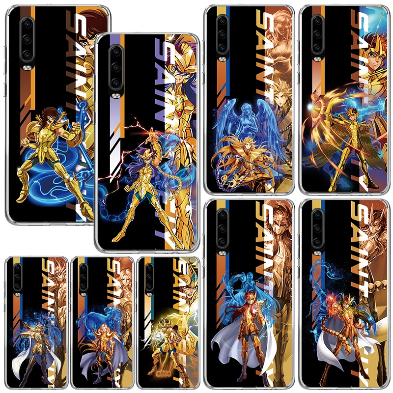 Anime Saint Seiya Telefónny puzdro pre Huawei P30 P30 P20 P10 Lite Mate 20 10 Pro Y5 Y6 Y7 Y9S P SMART Z Fundas Back Cover