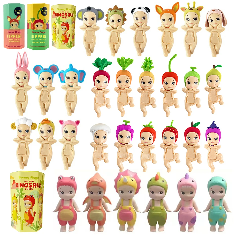 Anime Sonny Angel Blind Box Dinosaur Frusk a zelenina Ručne vyrobené ručne vyrobené ručne vyrábané stolové dosky