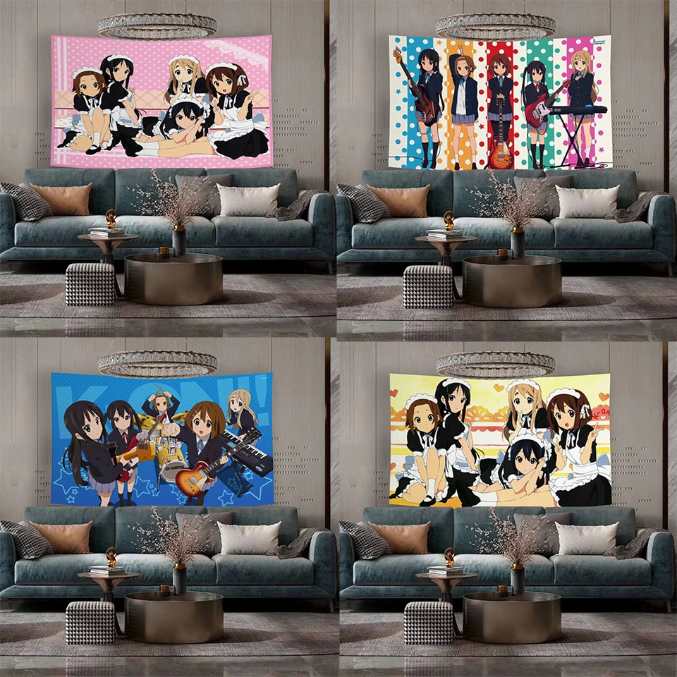 Anime stena zavesenie tapisérie Japonsko kawaii tapiséria spálne dekorácie