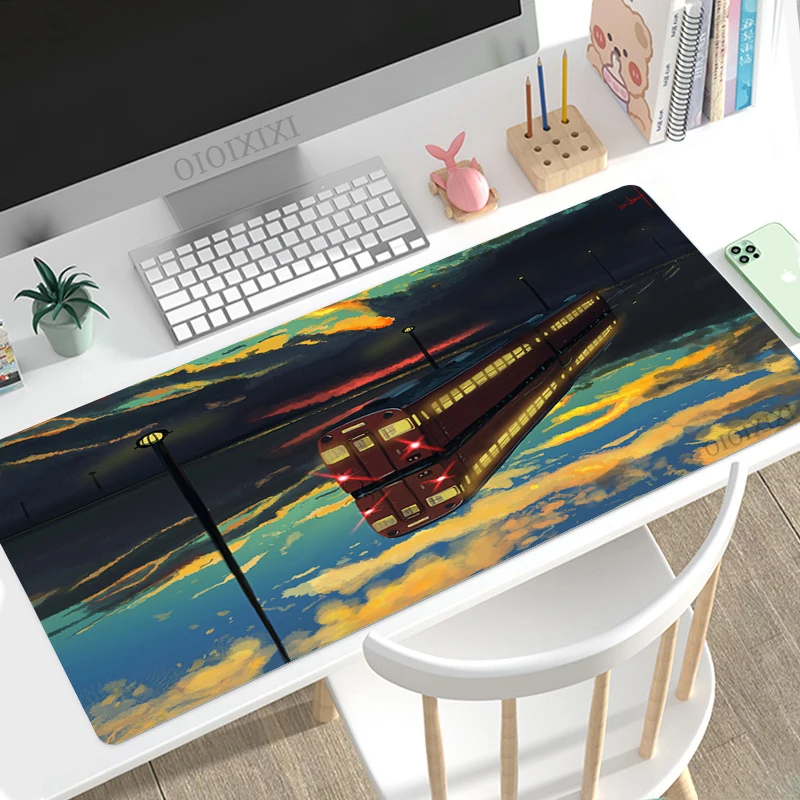 Anime Street Mouse Pad Gaming XL Veľká nová domáca myš na myši xxl myši na prírodné gumové mäkké koberce počítačové rohože myši myši podložka