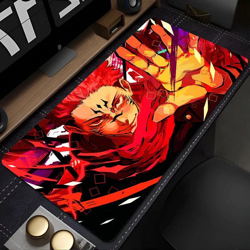 Anime Sukuna Mouse Pad 900x400 PC Cool Gamer Cabinet MousePad XL J-JUJUTSU K-KAISEN Klávesový koberec prenosný herný herný stôl