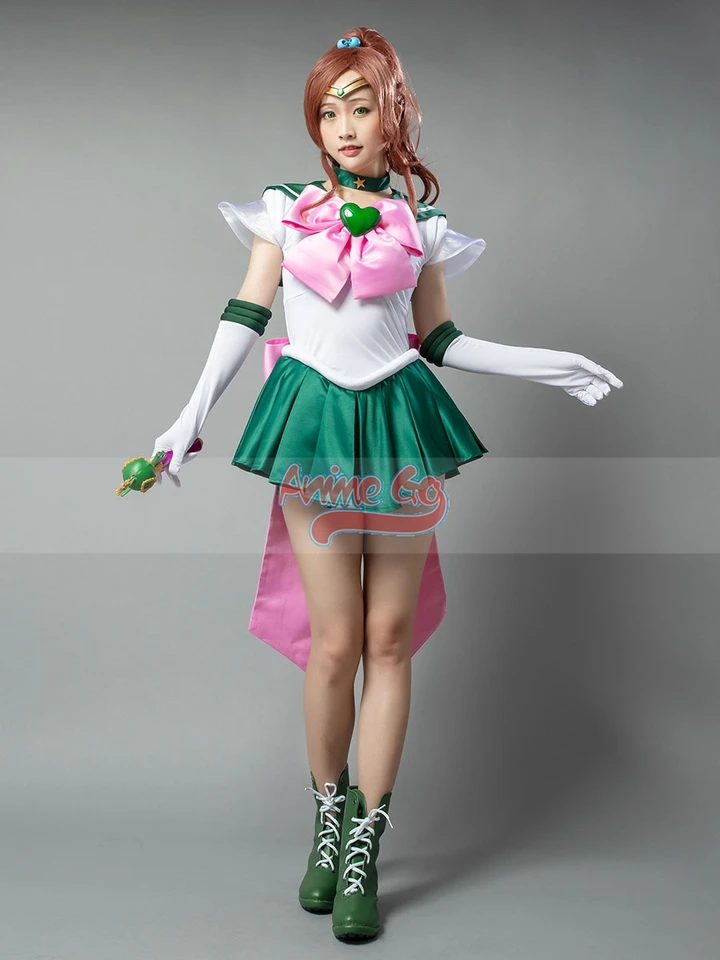 Anime Super S Film Sailor Jupiter Kino Makoto Lita Halloween Cosplay kostýmy Ženy Dospelé deti sizeemp001406