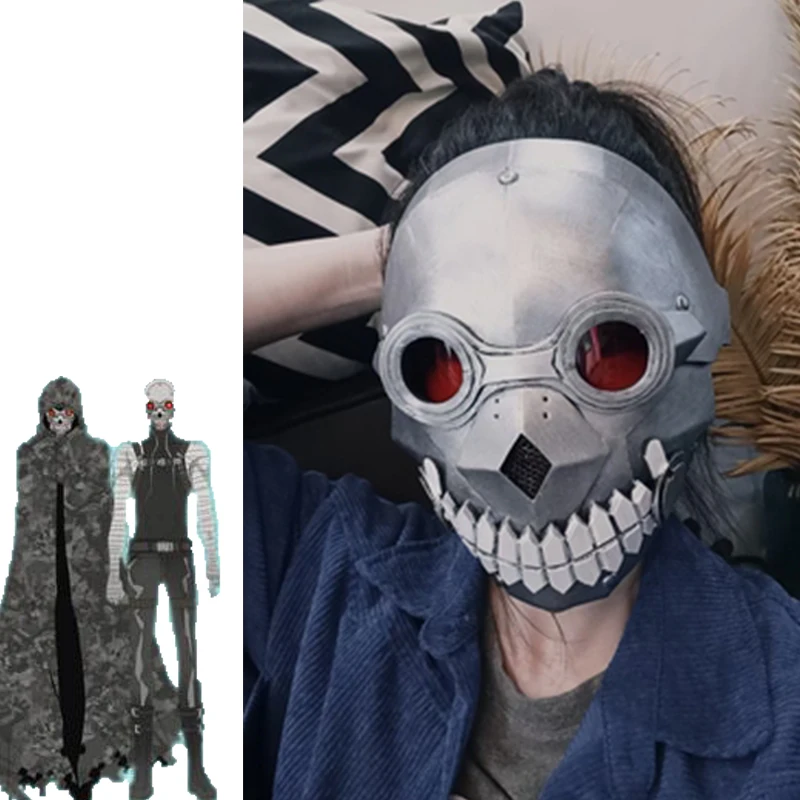 Anime Sword Art Online Sao Mask Sterben Death Gun Shinkawa Shiyouichi Cosplay rekvizity pre Halloween vianočné večierky Príspevok