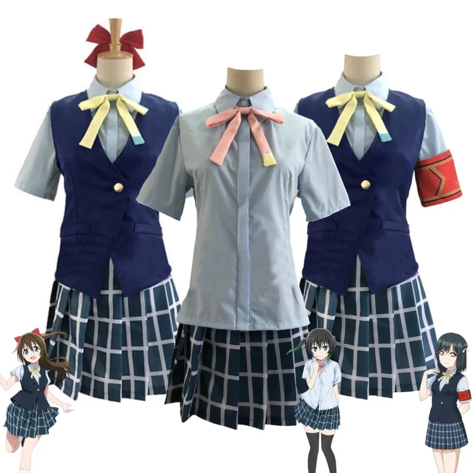 Anime takasaki yu ousaka Osaka shizuku mifune Shioriko Lovelive Love Live! Nijigasaki High School Idol Club Cosplay kostým oblek