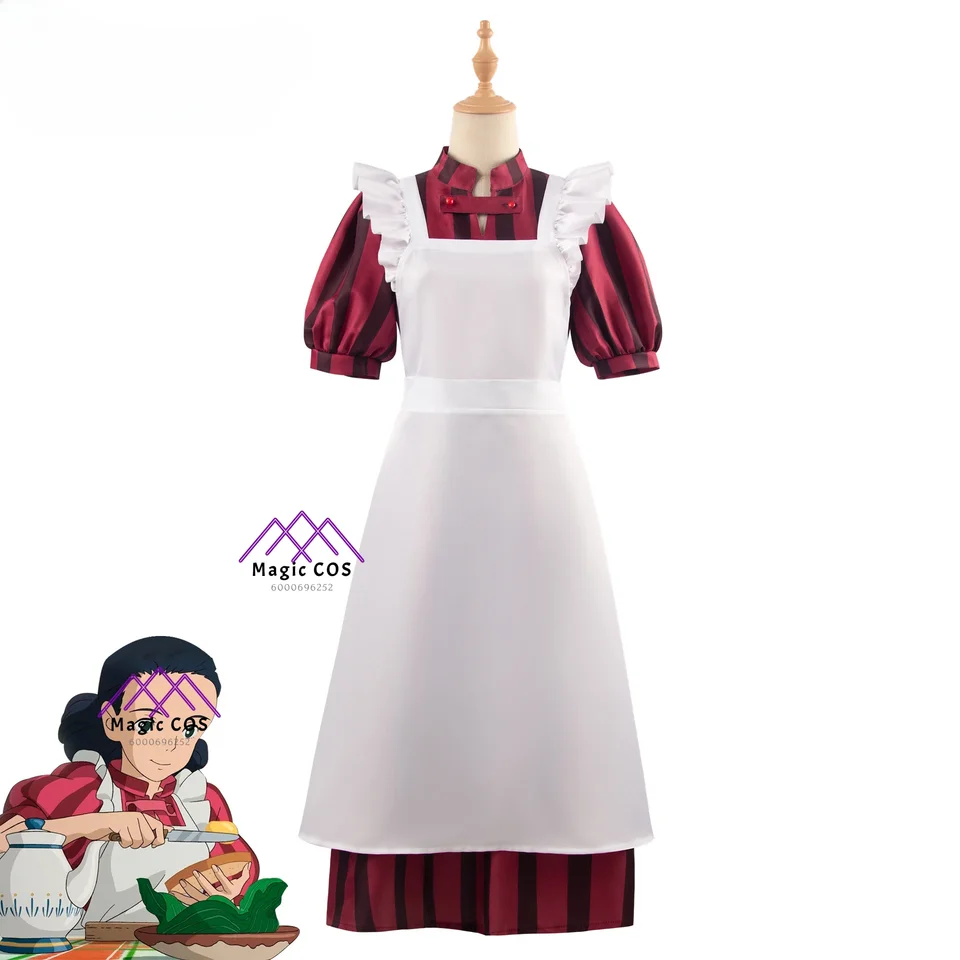 Anime The Boy a Herron Kiriko Hot Sale Cosplay kostýmy slúžka Striped Dress Photo pripravená Halloween karneval