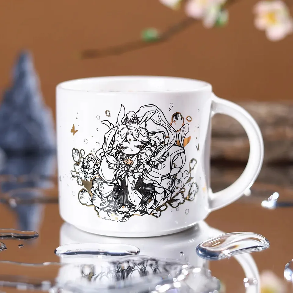 Anime Tian Guan Ci Fu Hua Cheng Xie Lian Cartoon Fashion Coffee Cope Keramický nápoj