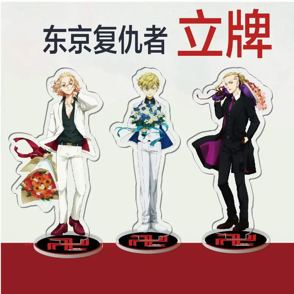 Anime Tokyo Avengers akrylová akcia akcia hračky Kazur Hanemiya Mitsuya Takashi obojstranná stojanová modelová hračky darček