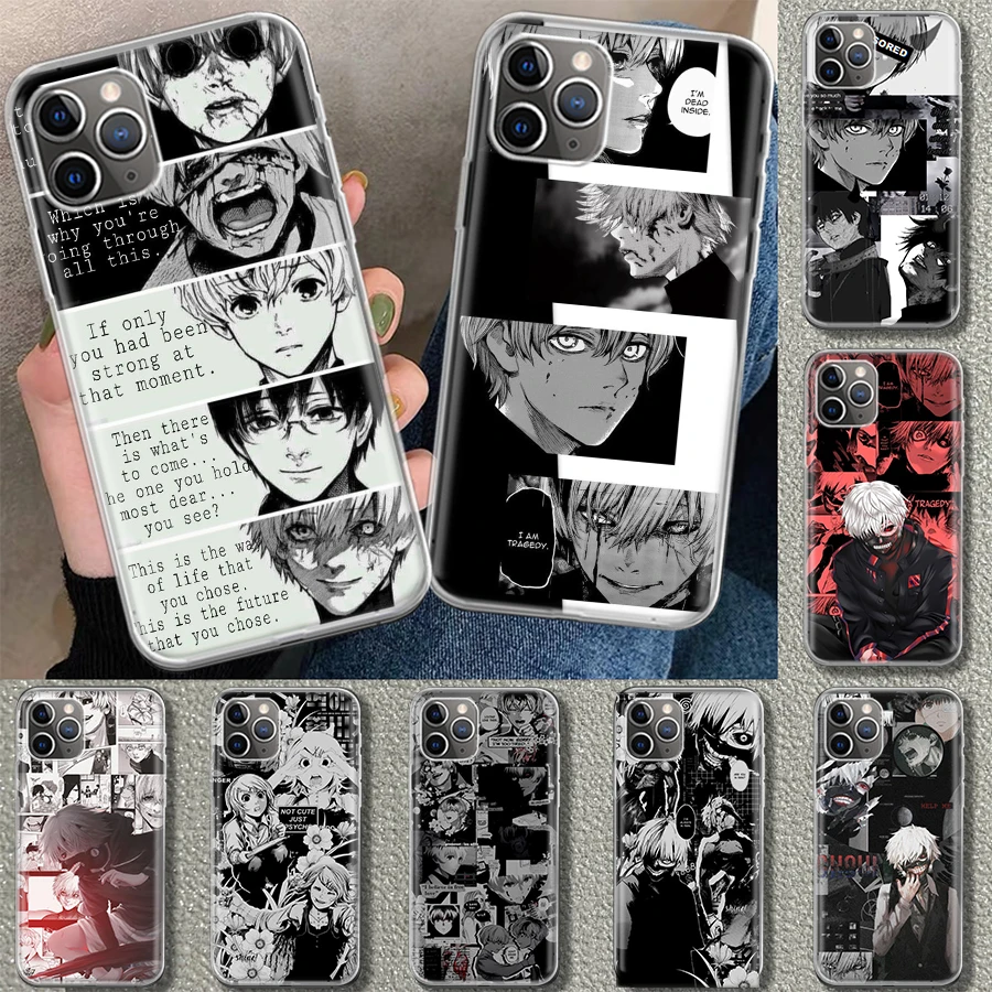 Anime Tokyo Ghouls Terror Phone Case pre iPhone 11 12 13 14 15 16 Pro Max Apple x XS XR 7 Plus 8 + Art Prispôsobené Fundas 1