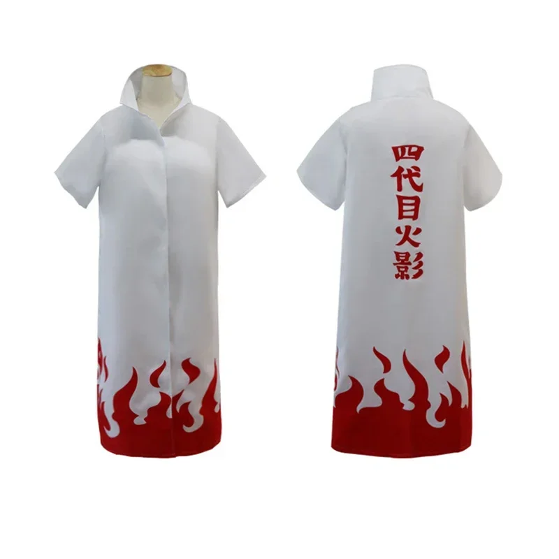 Anime Uzumak Cosplay Cloaks Štvrtý Yondaime Hokage Namikaze Minato Uniforma šieste Kakashi Men Boys Capes Halloween Costuwtree222