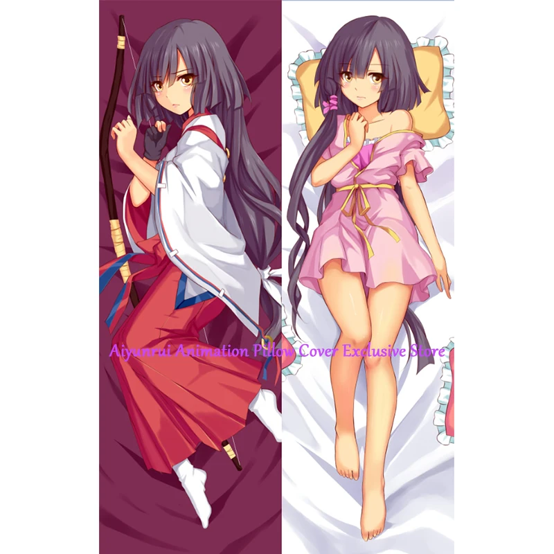 Anime vankúšový kryt Dakimakura Krásne dievča 2 bočné tlačené objatie vankúš vankúšu vankúšový obal dekor