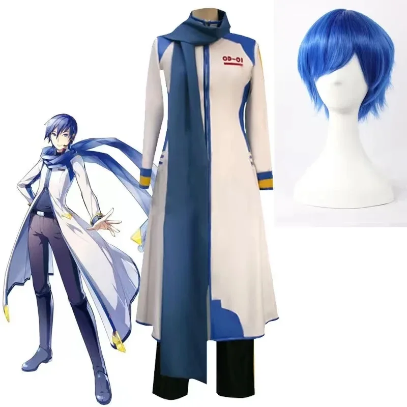 Anime vokalid Kaito Cosplay kostýmy rola hra Planicu Virtuálny spevák najstarší brat Uniforma Halloween Costs pre mužov oblečenie