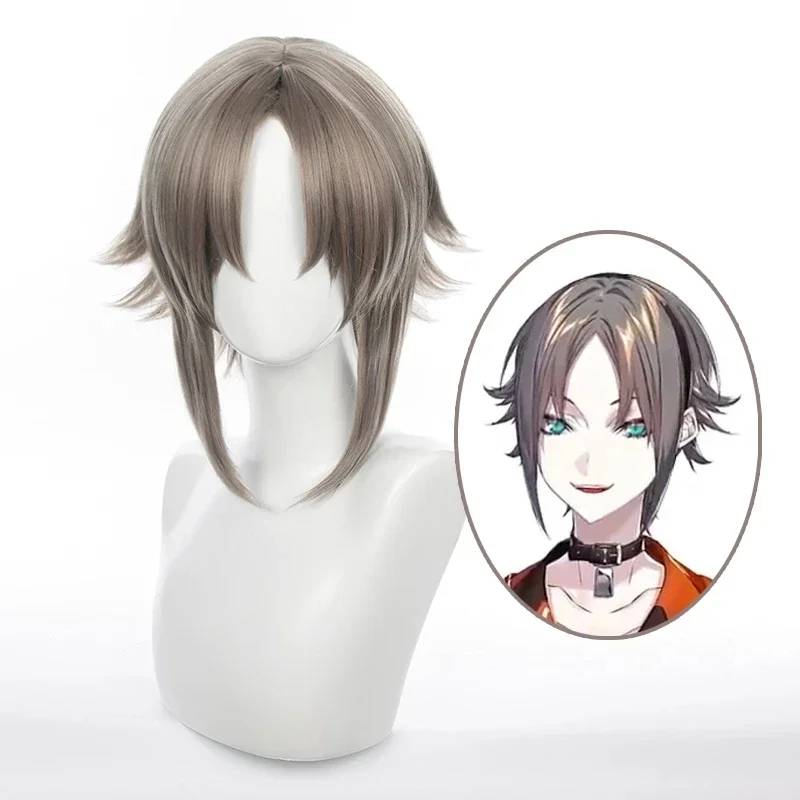 Anime vtuber mysta rias cosplay parochňa parochňa tmavo šedá halloween acgn parochne
