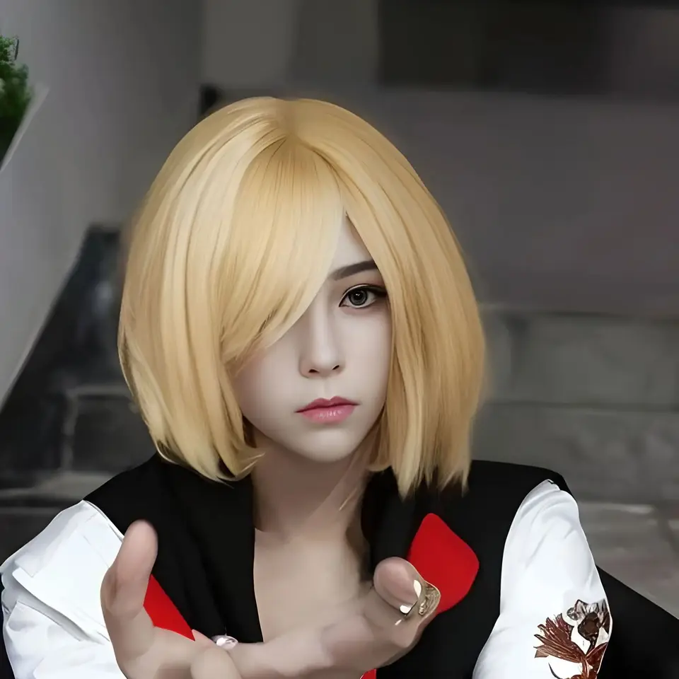 Anime yuri !!! na ľade yuri plisetsky cosplay parochňu béžové krátke vlasy Yurio cosplay parochňa game cosplay parochňa anime cosplay parochňa