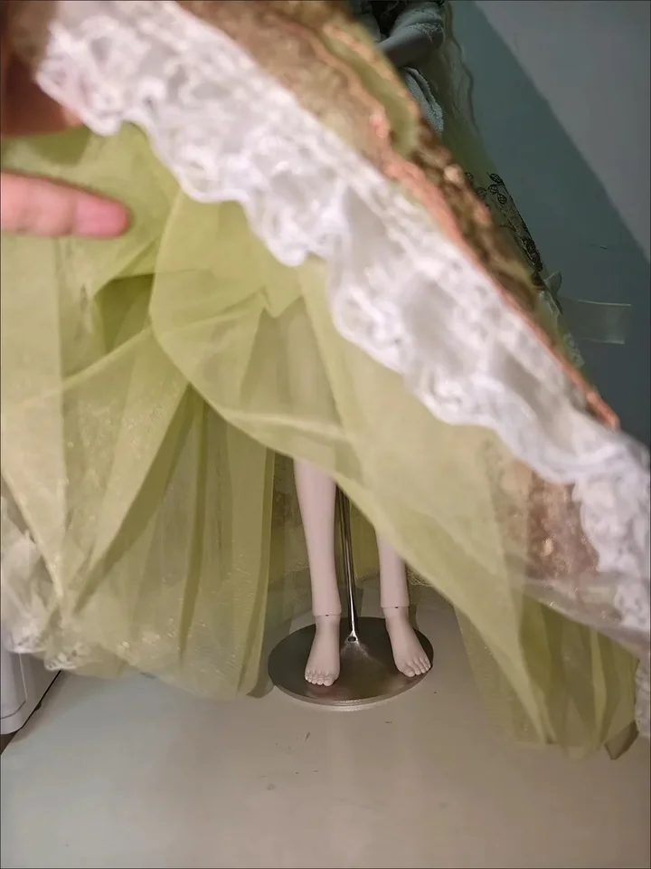 Anime znak BJD loptičká Boll Doll Castless Ocel Metal Držiak s tromi dielmi Doll Model Doll Displace Display Flying Flying Support